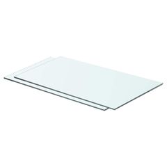 Ράφια Πάνελ 2 τεμ. Διάφανα 60 x 30 εκ. Γυάλινα
