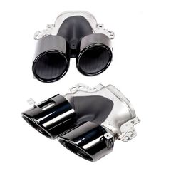 Μπούκες Εξάτμισης Για Mercedes-Benz A-Class (W177), CLA (C118), GLA (H247), GLB (X247) Piano Black (2 Διπλές)