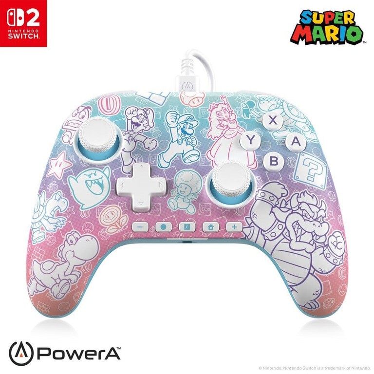 PowerA Advantage Wired Controller for Nintendo Switch 2 - Mushroom Kingdom / Nintendo Switch 2