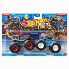 Hot Wheels - Monster Trucks 1:64 - Loco Punk vs Airplane Mode (JCC66) / Toys