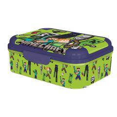 Stor - MINECRAFT Asker Lunch box - 17 x 13.5 x 6.2 cm / Toys