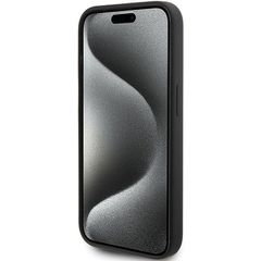 Karl Lagerfeld Silicone Karl Script case for iPhone 15 Pro - black-thumb-4