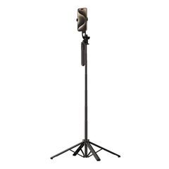 Selfie stick WH181-Y1S 1.75m aluminum alloy telescopic tripod with phone holder - black