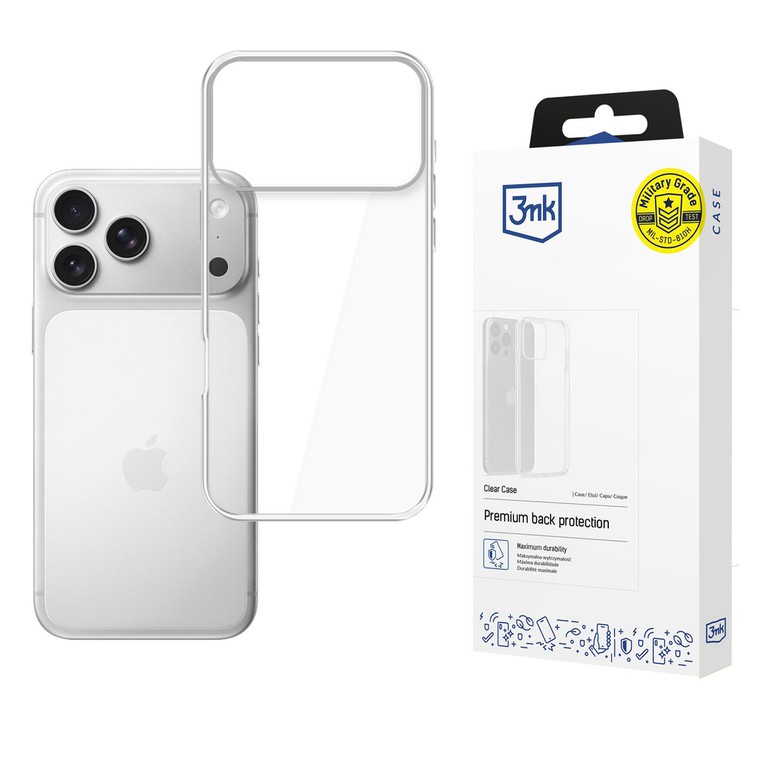 3mk Clear Case for Apple iPhone 17 Pro Max - transparent
