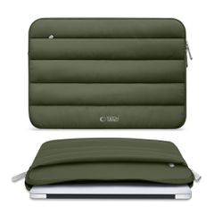 Tech-Protett Fluffy Laptop Bag 13-14 - Green-thumb-2