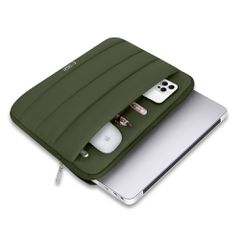 Tech-Protett Fluffy Laptop Bag 13-14 - Green-thumb-3