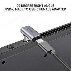 Tech-Protect Ultraboost AA02 USB-C Angled Adapter - Gray-thumb-2