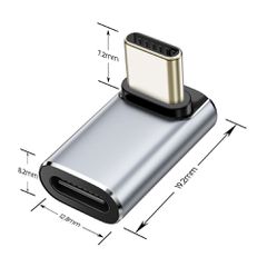 Tech-Protect Ultraboost AA02 USB-C Angled Adapter - Gray-thumb-1