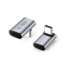 Tech-Protect Ultraboost AA02 USB-C Angled Adapter - Gray-thumb-0