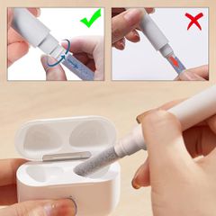 Tech-Protect CS02 3-in-1 Headphone Cleaning Kit - White-thumb-2