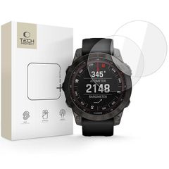 Tech-Protect Glass Fit+ 2-pack tempered glass for Garmin Fenix 7X / 7X Pro - transparent