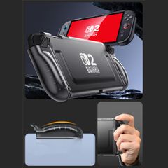 Supcase Crystal Case for Nintendo Switch 2 - Transparent Black-thumb-4