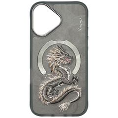 Nimmy Dragon MagSafe iPhone 16 Case - Gray-thumb-1