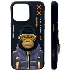 Nimmy Cool 2.0 Monkey Case for iPhone 15 Pro - Black-thumb-1