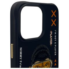 Nimmy Cool 2.0 Monkey Case for iPhone 15 Pro - Black-thumb-2
