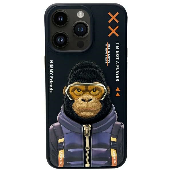 Nimmy Cool 2.0 Monkey Case for iPhone 15 Pro Max - Black