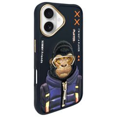 Nimmy Cool 2.0 Monkey case for iPhone 16 - black-thumb-1