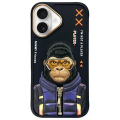 Nimmy Cool 2.0 Monkey case for iPhone 16 - black
