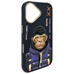 Nimmy Cool 2.0 Monkey case for iPhone 16 - black-thumb-3