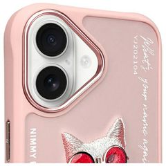 Nimmy Glasses Cool Cat iPhone 16 Case - Pink-thumb-2