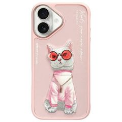 Nimmy Glasses Cool Cat iPhone 16 Case - Pink-thumb-0