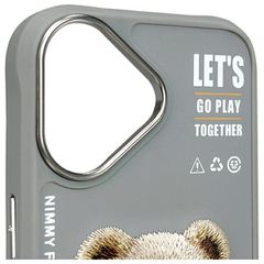 Nimmy Cool 2.0 Bear Case for iPhone 16 - Gray-thumb-4