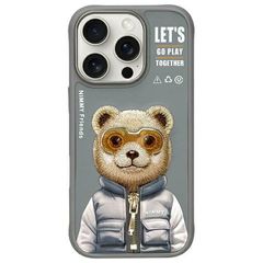 Nimmy Cool 2.0 Bear Case for iPhone 16 Pro - Gray