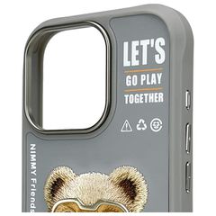 Nimmy Cool 2.0 Bear Case for iPhone 16 Pro - Gray-thumb-2