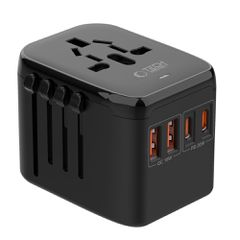 Tech-Protect TA200 EU / UK / US / AU adapter - black-thumb-2