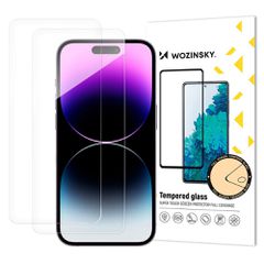 Wozinsky Tempered Glass 2-Pack for iPhone 17 Pro / 16 Pro