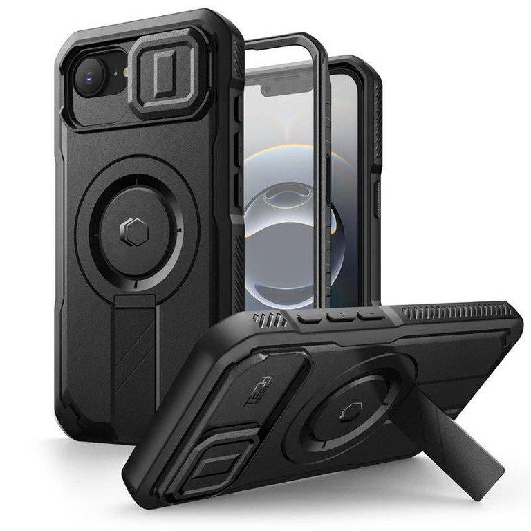 Tech-Protect Kevlar Magsafe Case for iPhone 16e - Black