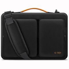 Tech-Protect Defender Bag for Laptop 13-14 - Black and Orange