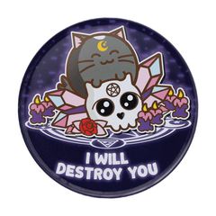 FUZZBALLS - 4 Embossed Metal Coasters-thumb-3