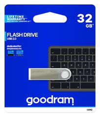 Goodram 32GB USB 2.0 USB flash drive USB Type-A Black,Silver-thumb-2