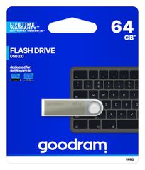 Goodram UUN2 USB 2.0 USB flash drive 64 GB USB Type-A Silver-thumb-2