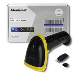 Qoltec 50862 Wireless Laser Barcode Scanner 1D | 2.4GHz-thumb-2