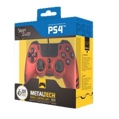 STEELPLAY - MetalTech Wired Controller - RED / PlayStation 4-thumb-1