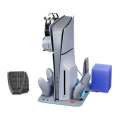 iMP Tech - DLX+LED Multi Function Charge and Cool Stand - 30th Anniversary Limited Edition - Grey / PlayStation 5