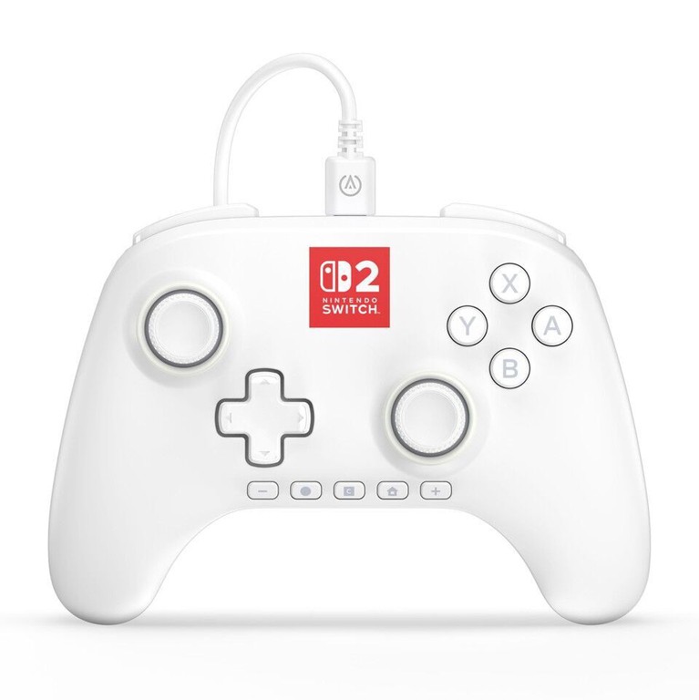 PowerA Advantage Wired Controller for Nintendo Switch 2 with Lumectra - White / Nintendo Switch 2