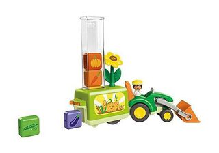 Playmobil - Junior: Tractor with Load and Drop Planter (71773) / Toys