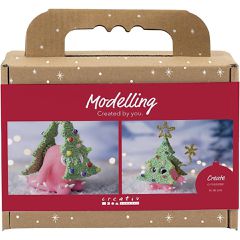 Mini Craft Kit Modelling - Christmas tree monster - assorted colours (977829) / Toys