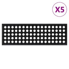 Πατάκια Σκάλας 5 τεμ. 25 x 75 εκ. από Καουτσούκ 155630