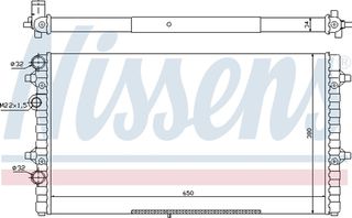 Nissens Ψυγείο, Ψύξη Κινητήρα - 67302