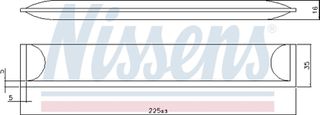 Nissens Αφυγραντήρας, σύστ. Κλιματισμού - 95608