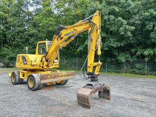 Εκσκαφέας Με Λάστιχα Komatsu 2010 PW 110-R ** Schild/Klima/2x Pratzen **-thumb-1