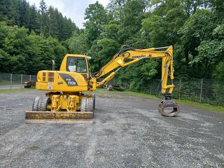 Εκσκαφέας Με Λάστιχα Komatsu 2010 PW 110-R ** Schild/Klima/2x Pratzen **-thumb-7