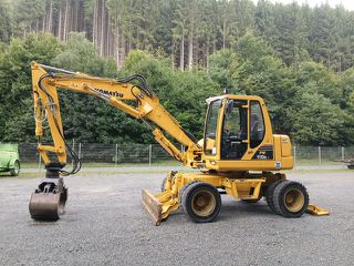 Εκσκαφέας Με Λάστιχα Komatsu 2010 PW 110-R ** Schild/Klima/2x Pratzen **-thumb-11