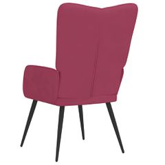 Πολυθρόνα Relax Μπορντό Βελούδινη 327682-thumb-4