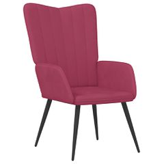 Πολυθρόνα Relax Μπορντό Βελούδινη 327682-thumb-1