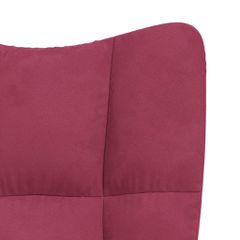 Πολυθρόνα Relax Μπορντό Βελούδινη 328166-thumb-5